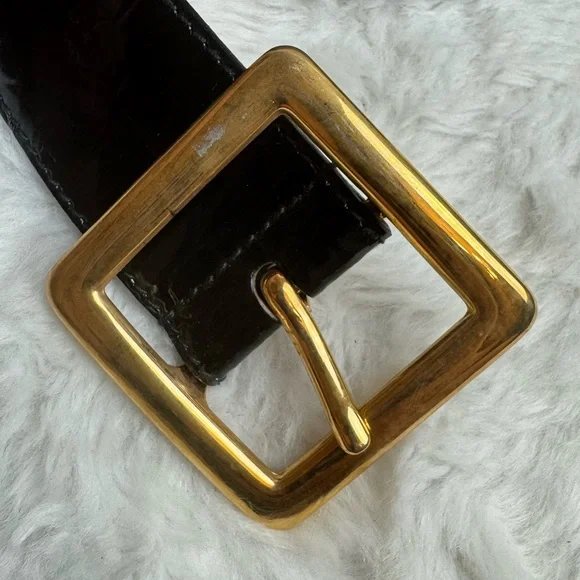 Dolce & Gabbana Black Leather crocodile women belt - Picture 6 of 11